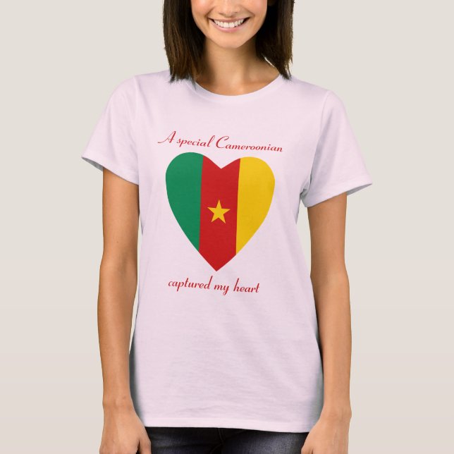 Cameroon Flag Sötnos T-Shirt (Framsida)