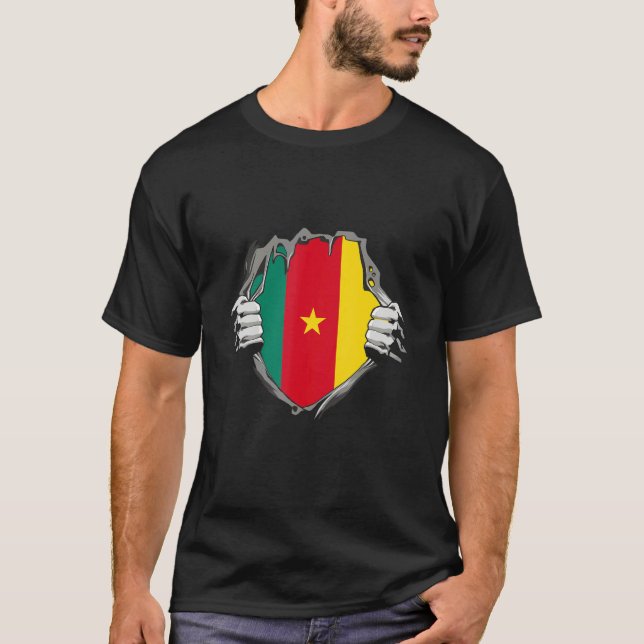 Cameroon flag t shirt (Framsida)