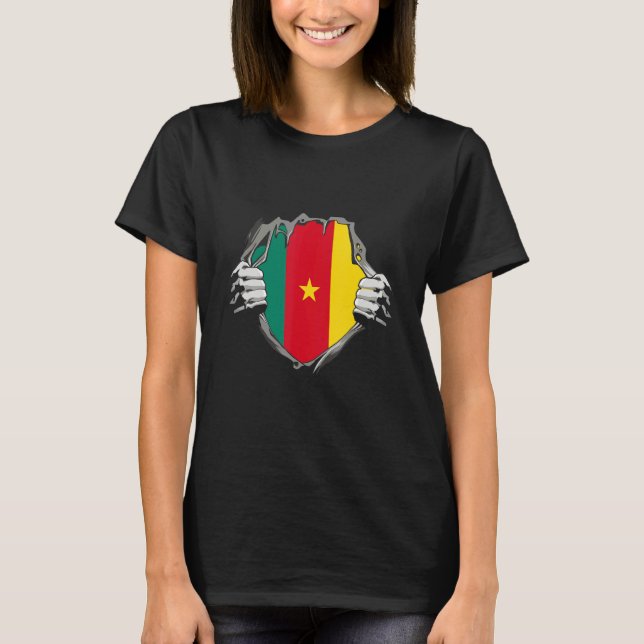 Cameroon flag t shirt (Framsida)