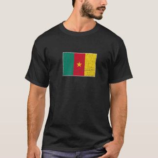 Cameroon Flag With Vintage Cameroonian National Co T Shirt