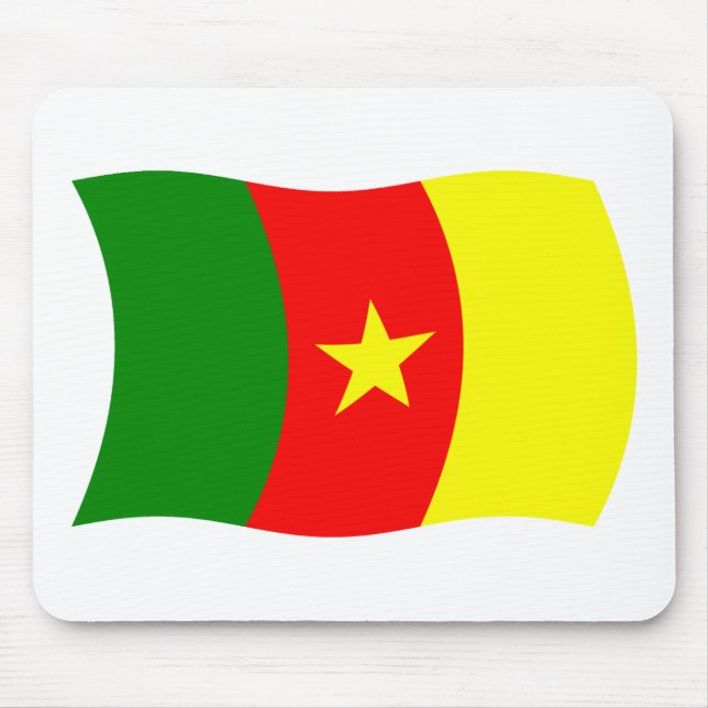 Cameroon Flagga Mousepad Musmatta (Framsidan)
