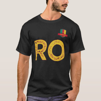 Cameroon Human-Flagga Group Brev R och O Cameroon T Shirt