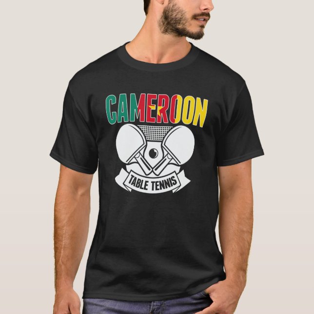 Cameroon Ping Pong   Cameroonian Table Tennis Supp T Shirt (Framsida)