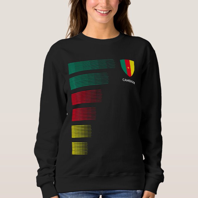 Cameroon Soccer Jersey T Shirt (Framsida)