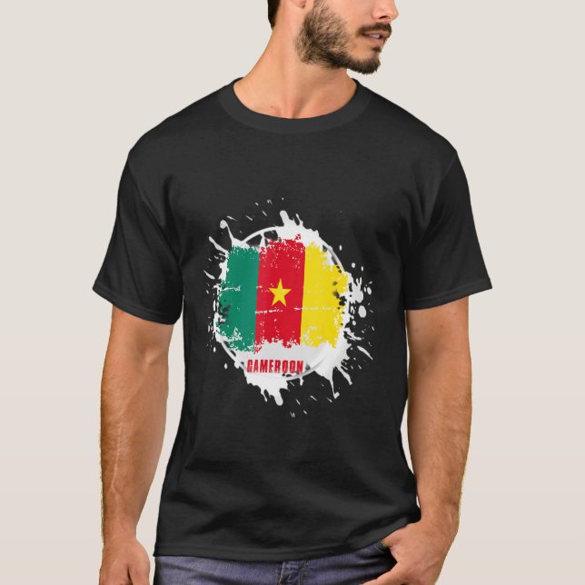 Cameroon Splash T Shirt (Framsida)