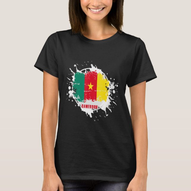 Cameroon Splash T Shirt (Framsida)