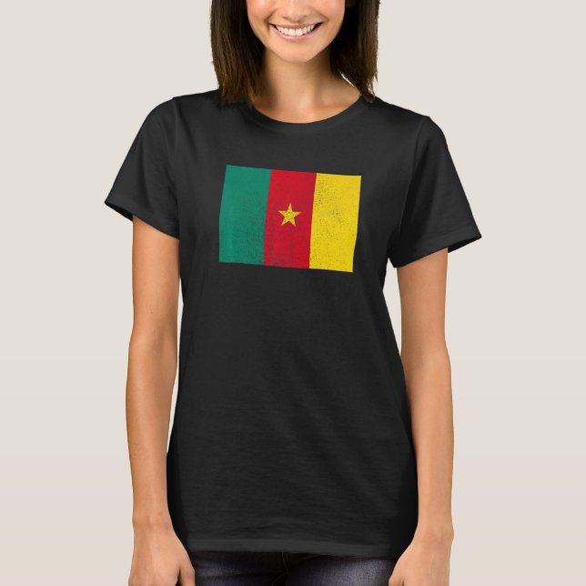 Cameroonian Cameroon Flag Pride Cameroonian Flag   T Shirt (Framsida)