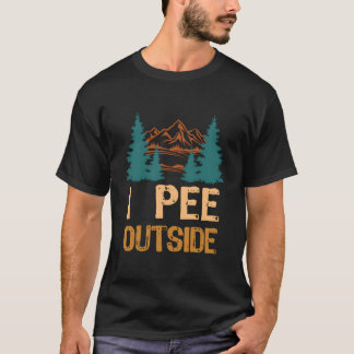 Camg I Pee Outside Camper Hiker Outdoor T Shirt