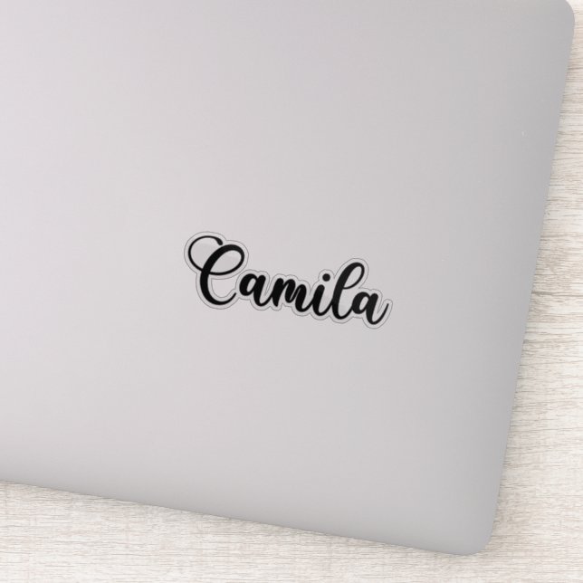 Camila Namn - handskriven calligrafi Klistermärken (Detalj)