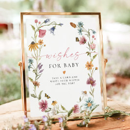 CAMILLA Boho WildblomGirl Baby Önskemål för Baby Poster