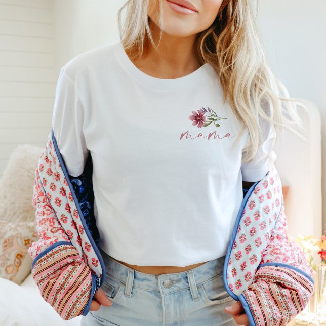 CAMILLA Boho Wildbloms Mamma Birthday T Shirt (Skapare uppladdad)