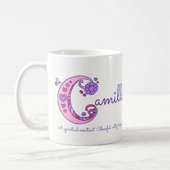 Camilla känd menande dekorativ C monogrammugg Kaffemugg (Vänster)