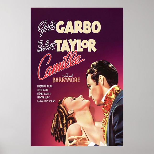 Camille 1936 Film POSTER UTRYCK A5-A1 30s Greta (Framsidan)