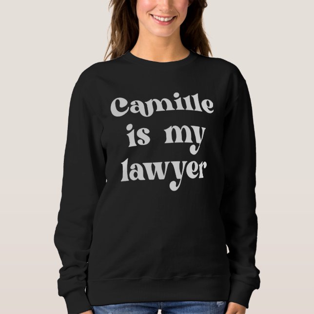 Camille är min advokat Law Trial Justice T Shirt (Framsida)