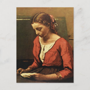 Camille Corot- Flicka som läser Vykort
