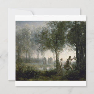 Camille Corot - Orpheus som leder Eurydice från Julkort