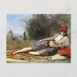 Camille Corot-Sicilian Odalisque Vykort