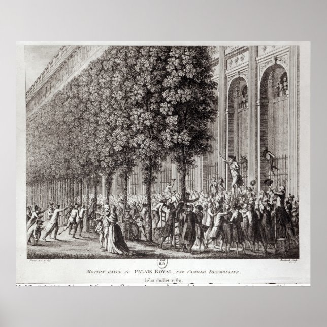 Camille Desmoulins Talare i Palais Poster (Framsidan)