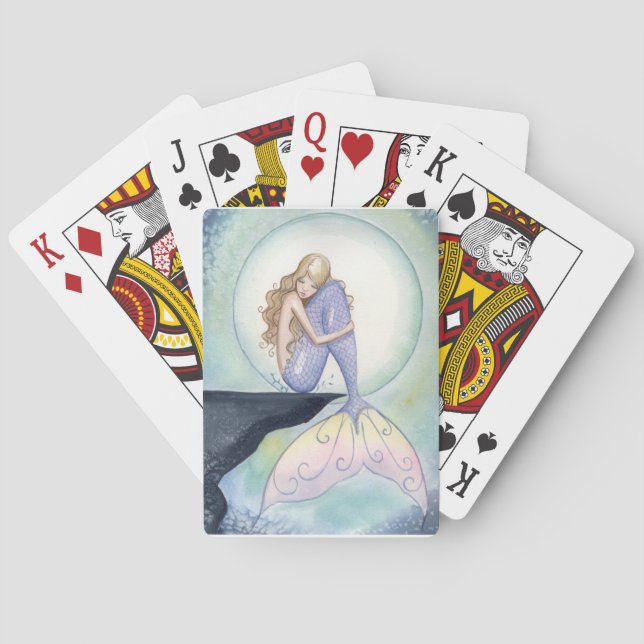 Camille Grimshaw på vilar sjöjungfrun som leker Spelkort (Baksidan)