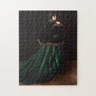 Camille i Grönt Dress Monet Fine Art Pussel