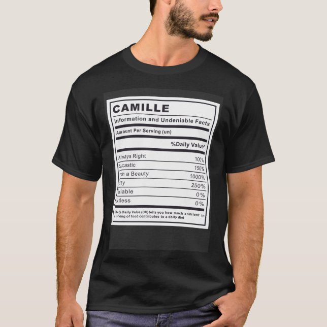Camille Information och obestridliga fakta T Shirt (Framsida)