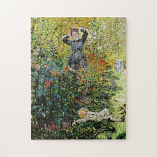 Camille & Jean in Garden Argenteuil Monet Fine Art Pussel