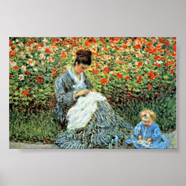 Camille Monet & Child Monet Mors dag Poster (Framsidan)