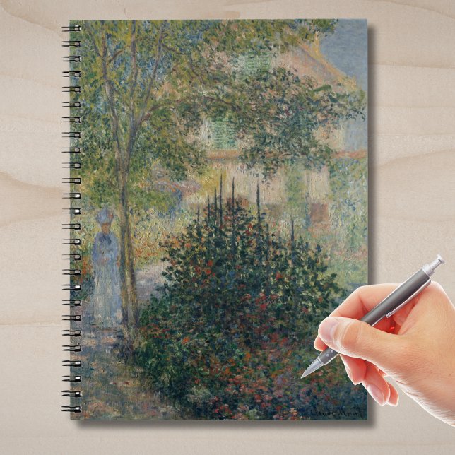 Camille Monet i Garden Argenteuil Anteckningsbok (Skapare uppladdad)