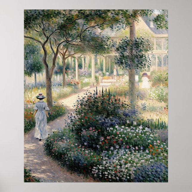 Camille Monet i Garden i Argentina Poster (Framsidan)