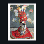 Camille Monet i japansk film Vykort<br><div class="desc">Claude Monets Camille Monet på japanska Costume (1876) berömd tavla. Attribut: Bild efter rawpixel https://www.rawpixel.com/</div>