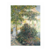 Camille Monet i trädgården i Argenteuil (1876)