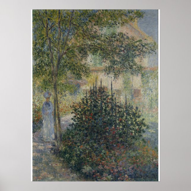 Camille Monet i trädgården Poster (Framsidan)