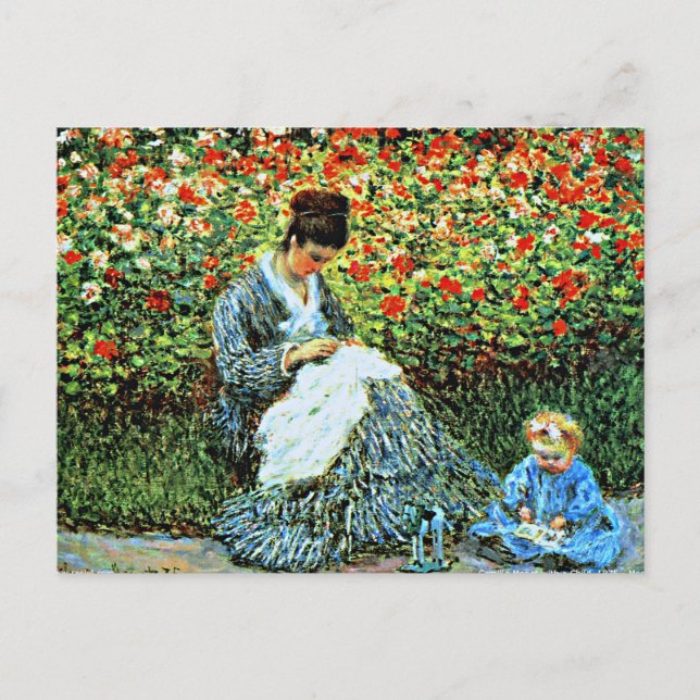 Camille Monet och barn, Vykort (Framsida)