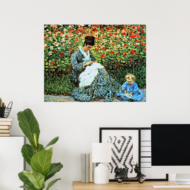 Camille Monet och Child Poster (Hemmakontoret)