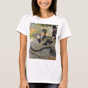 Camille Monet på en Bench Claude Monet T Shirt