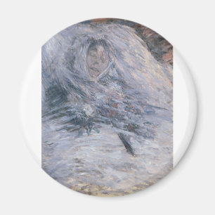 Camille Monet på henne dödsbädd (1879) Magnet