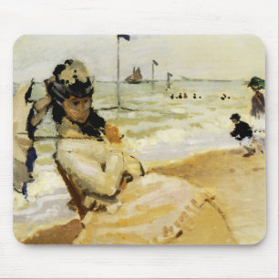 Camille på stranden vid Trouville Musmatta
