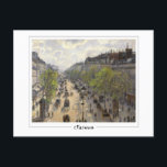 Camille Pissarro #7-2 - vykort för finkonst<br><div class="desc">Camille Pissarro - Boulevard Montmartre Vår. Art & namnteckning vykort nr 7-2 av The Zedign House. Om du vill ha mer bilder & design från Camille Pissarro - Paintings & Teckning Vol 2 kan du gå till https://books.zedign.com/zas/55.html</div>