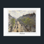 Camille Pissarro #7-2 - vykort för finkonst<br><div class="desc">Camille Pissarro - Boulevard Montmartre Vår. Art & namnteckning vykort nr 7-2 av The Zedign House. Om du vill ha mer bilder & design från Camille Pissarro - Paintings & Teckning Vol 2 kan du gå till https://books.zedign.com/zas/55.html</div>