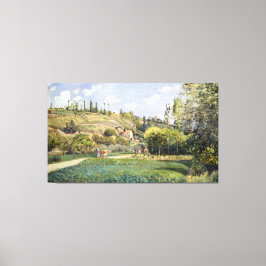 Camille Pissarro A Cowherd i Valhermeil, Auvers-s Canvastryck