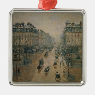 Camille Pissarro Aveny de L'Opera, Paris, 1898 Julgransprydnad Metall