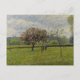 Camille Pissarro- Blommande äppelträd vid Eragny Vykort
