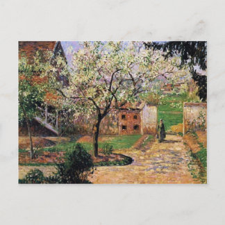 Camille Pissarro- Blommar Plum Träd, Eragny Vykort