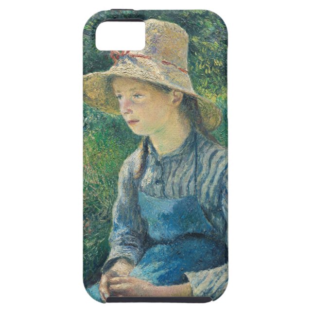 Camille Pissarro | bondaktig flicka med en Case-Mate iPhone Skal (Baksidan)