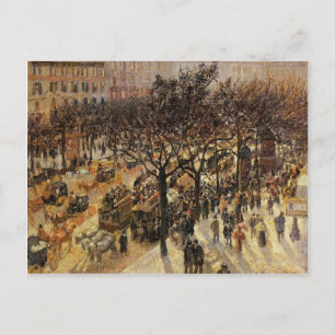 Camille Pissarro- Boulevard des Italiens eftermidd Vykort
