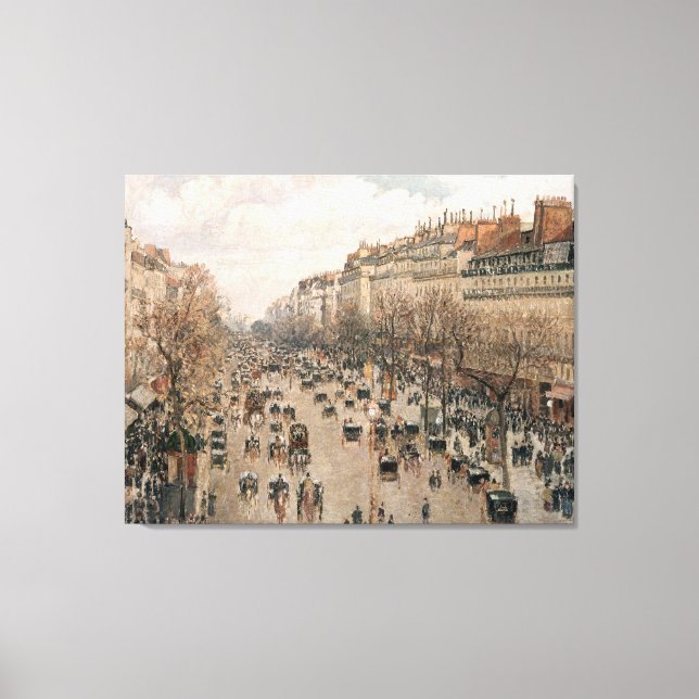Camille Pissarro Boulevard Montmartre a Paris Canvastryck (Framsida)