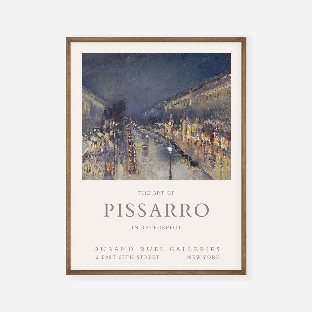 Camille Pissarro Boulevard Montmartre Art Exhibit Poster (Skapare uppladdad)