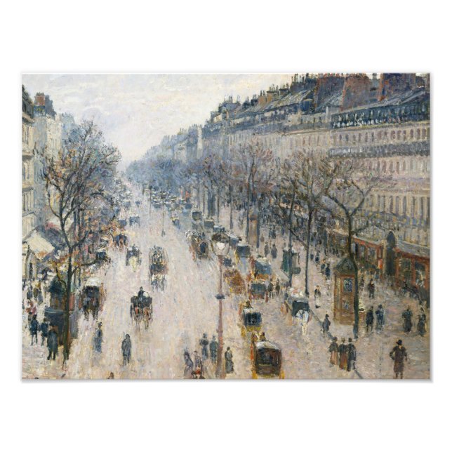 Camille Pissarro - Boulevard Montmartre Fototryck (Framsidan)