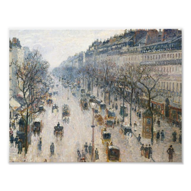 Camille Pissarro - Boulevard Montmartre Fototryck (Framsidan)