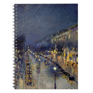 Camille Pissarro - Boulevard Montmartre i natt Anteckningsbok